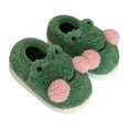 thumbnail image 1 of Zapatillas de felpa con forma de rana para mujer, zapatillas de casa, zapatos para el hogar, zapatillas de animales suaves para el hogar, mitorio 38-39 Fernando Pantuflas Calientes, 1 of 8