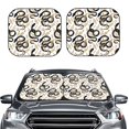 thumbnail image 2 of Vsdgher Snake Print Car Windshield Sun Shade, Reflective Sunshade Window Sunshade Sun Visor Protector Fit for Cars,Trucks,SUVs-Small, 2 of 6