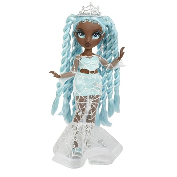 Rainbow Vision COSTUME BALL Rainbow High – Robin Sterling (Light Blue) Fashion Doll. 11 inch Spider Queen Costume and Accessories. Gift for Kids 6-12 Years Old & Collectors
