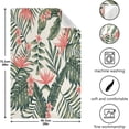 thumbnail image 3 of Coolnut Flamingo Flower Leaf Kitchen Dish Towels Set of 1,Dishcloths,Absorbent Soft Towels Hand Towels, Tea Towels,18" x 28", 3 of 6