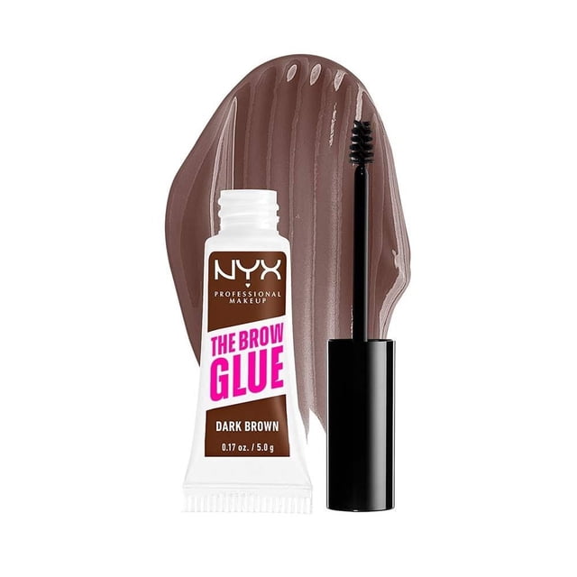 Gel Fijador de Cejas Nyx Professional Makeup The Brow Glue Dark Brown 5 g