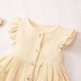 thumbnail image 6 of Splozh Baby Dresses 2T 3T 4T 5T 6T 7T Toddler Fall Dress with Bag Girls Ruffle Dress Casual Summer Clothes for Baby Girls,White,2-3 Years, 6 of 9