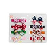 Wonder Nation Toddler Girls' "My 1st" Headband Set, 8 Piece Set