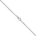 thumbnail image 4 of Platinum 1mm Box Link Chain Necklace, 4 of 5