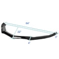 thumbnail image 4 of Spec-D Tuning Glossy Black PP Front Bumper Lip Spoiler Splitter 3PC Compatible with 2015-2018 Cadillac ATS, 4 of 7