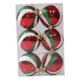 thumbnail image 3 of Bolas de Navidad rojas y blancas para decorar el árbol de Navidad, juego de 12 bolas de Navidad, adornos navideños para el árbol de Navidad, 3 of 5