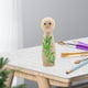 thumbnail image 3 of Muñeco de clavija de madera, arte decorativo en blanco Figuras de personas de madera para pintar para decoraciones Comedor Hacer bricolaje Accesorios 7 cm x 18 cm Macarena Cuerpos de muñecas de clavijas de madera, 3 of 8