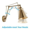 thumbnail image 2 of JONATHAN Y JYL7461A Rover 7" Farmhouse Industrial Adjustable Arm Metal LED Wall Sconce Rustic Bohemian 2700K LED 4W Bulb for Entryway Lobby Kitchen Bathroom Bedroom Living Room Hallwa, 2 of 6