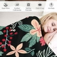 thumbnail image 3 of FUMJ Boho Floral Flannel Throw Blanket Super Soft Cozy Plush Blankets for Couch Bed Lightweight and Durable Suitable for All Seasons for Toddler/Pets, 3 of 6