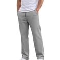 thumbnail image 2 of LWavelet Mens Waffle Knit Lounge Pants Elastic Waist Drawstring Casual Pants Gray L, 2 of 4