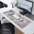 thumbnail image 2 of Purple Watercolor Flower Gaming Mouse Mat, Rectangle Large Non-Slip Rubber Gaming Mouse Pad with Stitched Edges, Office Mouse Pad for Women Men Kids, 31.5x11.8in, 2 of 7
