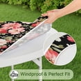 thumbnail image 5 of Pioneer Flower Floral Print Pattern Round Fitted Tablecloth with Elastic Edge,Dining Table Cover Waterproof,Outdoor Round Tablecloth for Camping,Dining,Indoor and Outdoor, 5 of 7