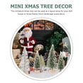 thumbnail image 3 of HIAKDOFT 16pcs Small Tree Decoration Scenery Model Tree Flocked Snowflake Landscape Enhancement Crafters Christmas, 3 of 5