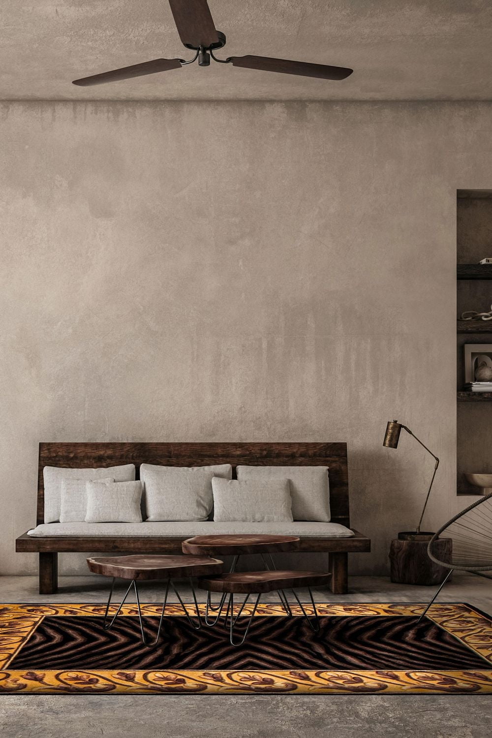 Tapis ECARPETGALLERY Elegance Noire 3'6" x 5'6"