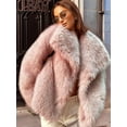 thumbnail image 5 of Women'S Faux Fur Coat Faux Fur Jacket Long Sleeve Lapel Winter Jackets Parka Short Coat Pink L, 5 of 9