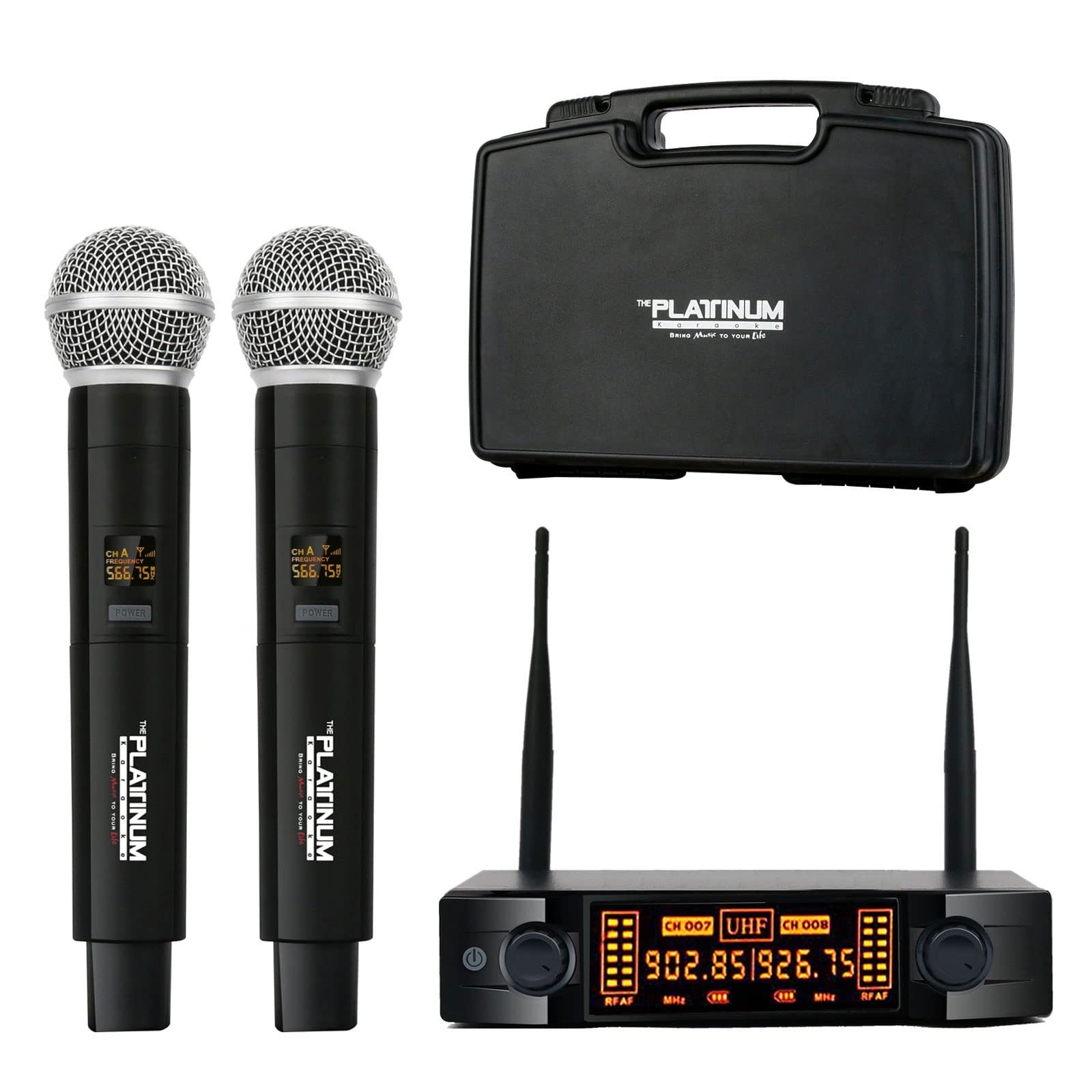 2022 The Platinum Wireless Microphone System, Metal Professional Dual