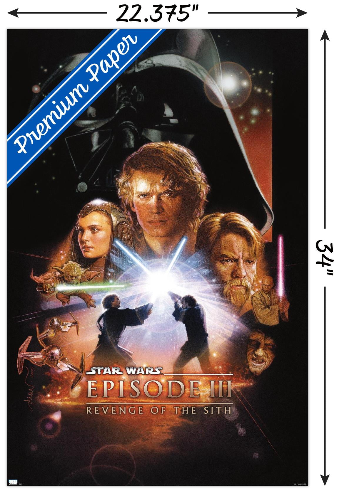 Star Wars: Revenge Of The Sith - One Sheet Wall Poster, 24
