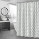 thumbnail image 1 of Cortina de ducha impermeable y gruesa | Diseño sin agujeros con ganchos incluidos | Cortina de baño estampada | 180 x 120 cm (70,86 x 47,24 pulgadas), 1 of 6