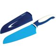 thumbnail image 2 of Starfrit Santoku Knife with Sharpening Sheath, Blue, 2 of 4