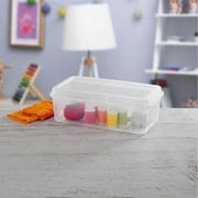 Sterilite Plastic FlipTop Latching Storage Box Container, Clear, (6 Pack)