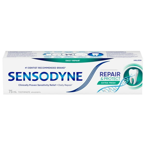 Dentifrice Sensodyne Répare et Protège Extra-frais pour dents sensibles, 75 ml