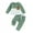 Green, variant on Autumn Toddler Baby Boys Pants Set 6M 12M 18M 24M 3Y Long Sleeve Contrast Color Sweatshirt Elastic Waist Pants Spring Clothes