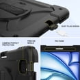thumbnail image 3 of BMOUO Case for iPad Air 11 Inch M4 (2026) / M3 (2025) / M2 (2024),iPad Air 5th / 4th Generation 10.9 Inch Protective Case Cover with 360°Rotating Stand and Hand / Shoulder Strap, Black, 3 of 8