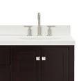 thumbnail image 6 of Ariel Cambridge 67 Inch Double Oval Sink Vanity With White Quartz Countertop With 1.5 Edge In Espresso, 6 of 10