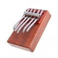 thumbnail image 3 of 1 Pce Piano à Pouce 5 Tons Piano à Doigt Instrument de Musique Utile Kalimba (Brun Rougeâtre), 3 of 7