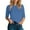 Blue, variant on TYGHBN 17/5000 Women's Fashion Casual Solid Color Round Neck Point Sleeve Top T Shirt Neck Women Summer Sports Women Women Casual Shirts Workout Tops for Women Loose Fit Spandex Women Long Sleeve