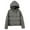 Gray, variant on ZHUGeLI Women's Winter Coat Cropped Puffer Jacket Long Sleeve Zip Stand Collar Baggy Short Warm Down Coat with Pockets