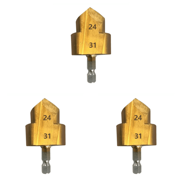 Broca Elevación PPR Con Vástago Hexagonal 6 35 Mm Escariador Tubería Taladro Escalonado (#32)