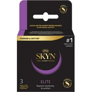 (2 pack) SKYN, Elite Non-Latex Lubricated Condom, 3 Count