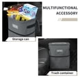 thumbnail image 4 of HOTOR Car Trash Can with Lid, Leak-Proof Car Garbage Can with Mesh Pockets, Car Accessories, 2 Gallons, Gray, 4 of 6