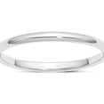 thumbnail image 1 of Platinum 2mm Half-Round Wedding Band (Size 4) Made In United States phr020-4, 1 of 5