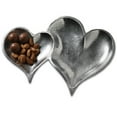 thumbnail image 2 of Two Section Textured Silver Heart Shaped Tray, 2 of 3