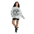 thumbnail image 3 of Women's Gameday Couture  Ash Las Vegas Raiders Resilience Relaxed Rhinestone Pullover Sweatshirt, 3 of 6