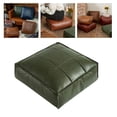 thumbnail image 1 of Funda de asiento de Puf cuadrada Sin Relleno Perfecl Cubierta otomana Verde, 1 of 8