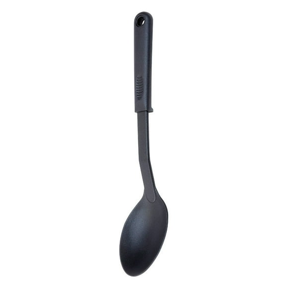 Solid Basting Spoon, 13-1/2 in OAL, Nylon, Black