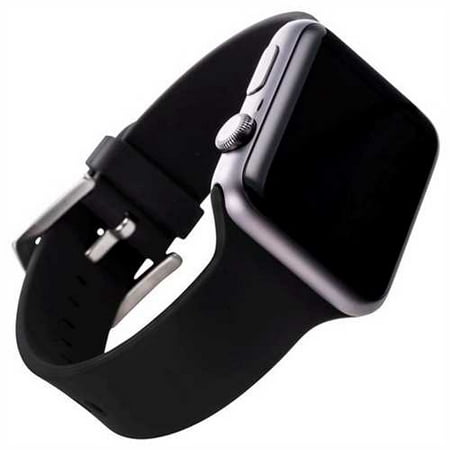 Refurbished WITHit Apple Watch Silicone 42mm Replacement Band - Black, Adult