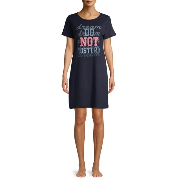 Peace, Love & Dreams Women's Short Sleeve Pajama Sleep Shirt