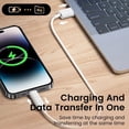 thumbnail image 5 of Adaptador Elough OTG tipo C a Lightning para ios hembra a USB C macho Adaptador de carga rápida para iPhone 14 Pro convertidor de ordenador portátil, 5 of 5