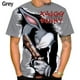thumbnail image 2 of Verano Nueva Moda Bugs Bunny Casual Impresión 3D Hombres Cuello Redondo Camiseta De Manga Cortapangjing, 2 of 4