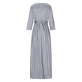 thumbnail image 6 of qolati Plus Size Wedding Guest Dresses for Women Long Sequin Cocktail Dress V Neck Belted Waist Pleated Formal Maxi Dress, 6 of 6