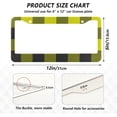 thumbnail image 4 of Coolnut Buffalo Plaid License Plate Frames 2pcs, Aluminum Universal Car License Plate Holder with Elliptical Hole for US Vehicles, 12"x 6", 4 of 7