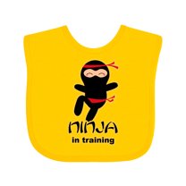 Inktastic Ninja in Training Boys or Girls Baby Bib