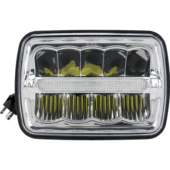 Tiger Lights 9 Volt 5 x 7 LED Driving Light TL810 2.9 Amps, Flood/Spot Combo Offroad Light