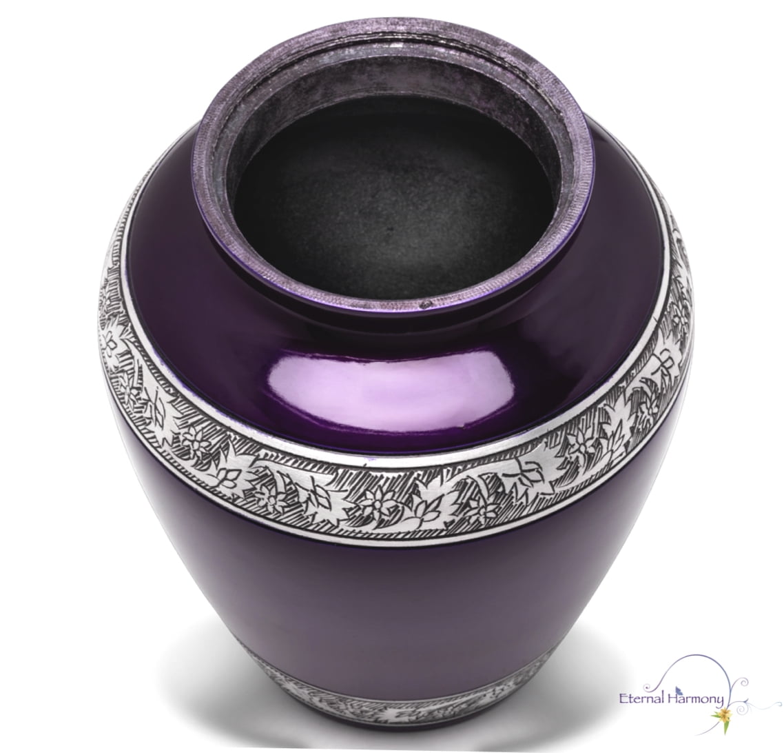 Eternal Harmony Cremation Urn for Human Ashes | Funeral Urn Carefully Handcrafted with Elegant Finishes to Honor and Remember Your Loved One | Adult Urn Large Size with Beautiful Velvet Bag