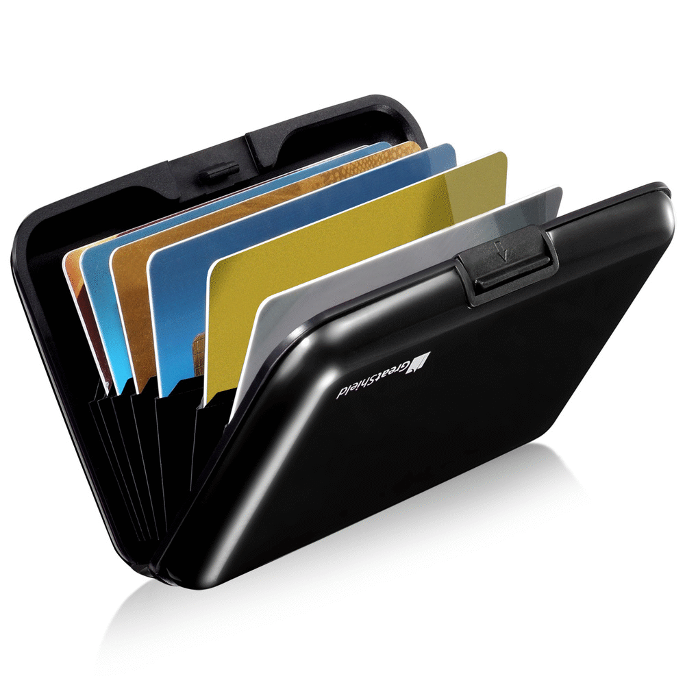 GreatShield RFID Blocking Wallet 8 Slots  Portable Travel Identity ID / Credit Card ...