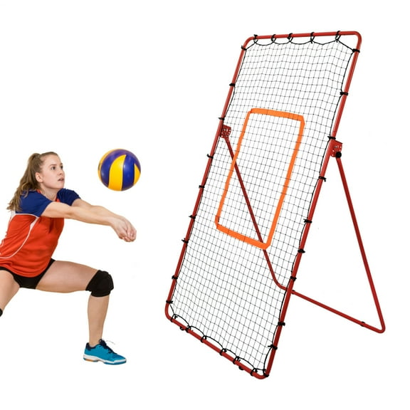 ZHAO Volleyball Rebound Net Adjustable Rebound Angles Volleyball Return Net Bounce Back Return Board Net Portable Throwing Partner for Volley Ball Practice popular